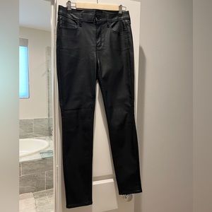 High Rise Skinny Black Faux Leather pants